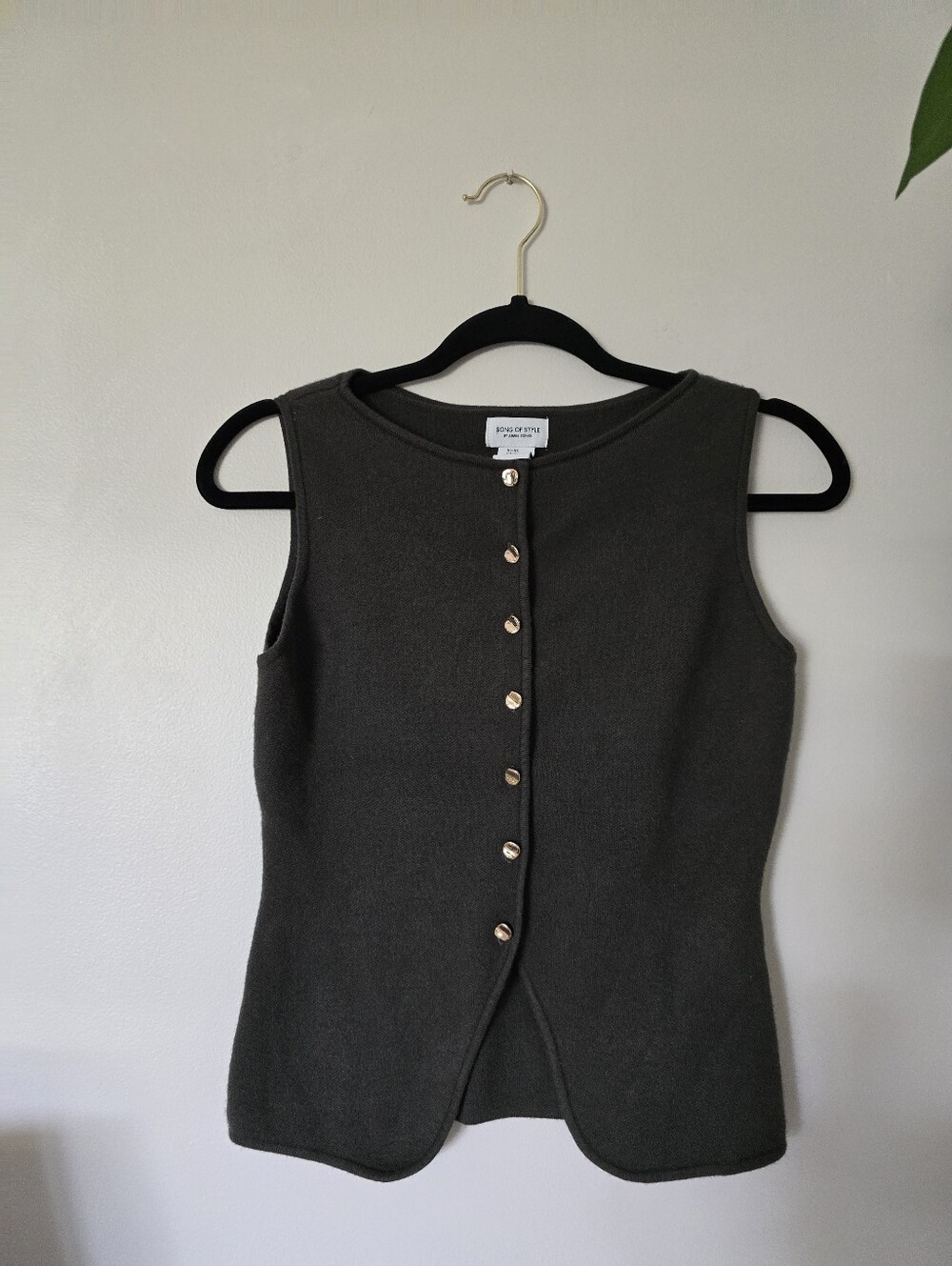 Song Of Style Size XS green Vest Soft Knit Tank